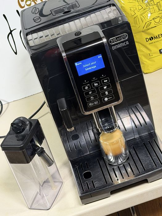 Кафемашина кафе автомат delonghi dinamica с гаранция