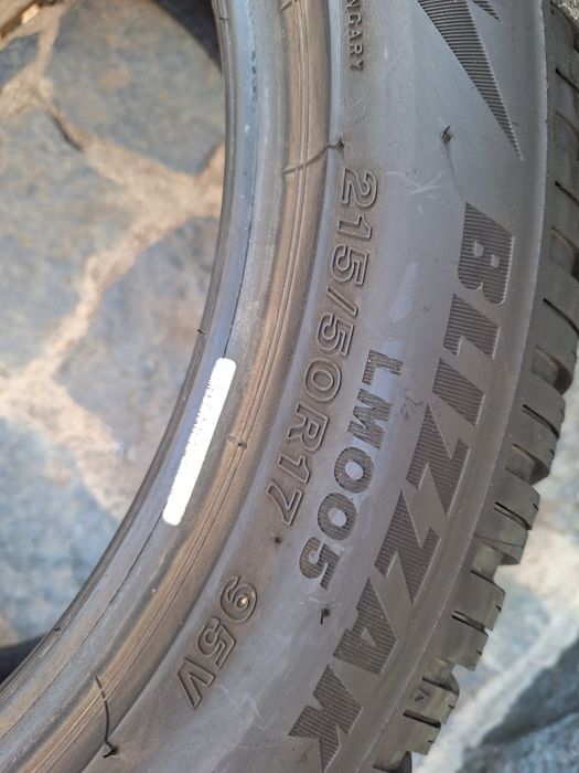 7mm! 2бр 215 50 17 Bridgestone blizzak lm005