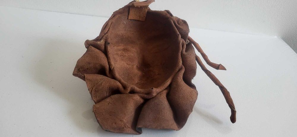 Unicat, masca tribala africana din piele groasa, 18x15cm, Africa