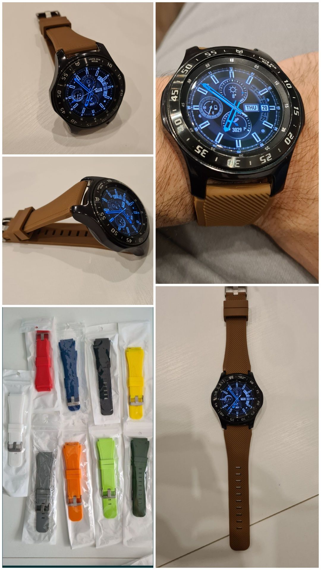 Оригинални силиконови каишки Galaxy Watch 46mm / Huawei GT 2 / GT2 pro