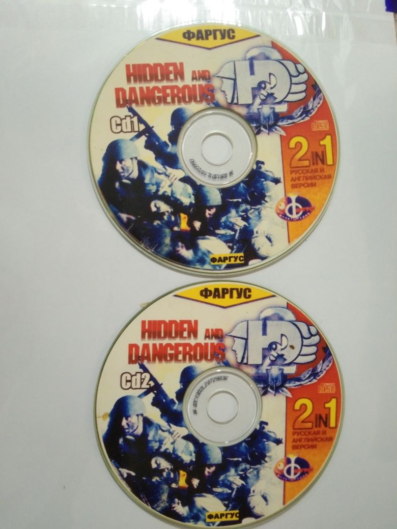 Игра Hidden and Dangerous 2 от Фаргус 2 CD диска (Рус/Англ) Б/У