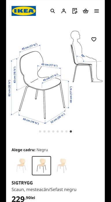 Vand set de 4 Scaune IKEA-setul la 600 lei