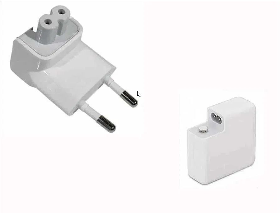 вилка адаптер на Macbook и блок питания зарядка для макбука