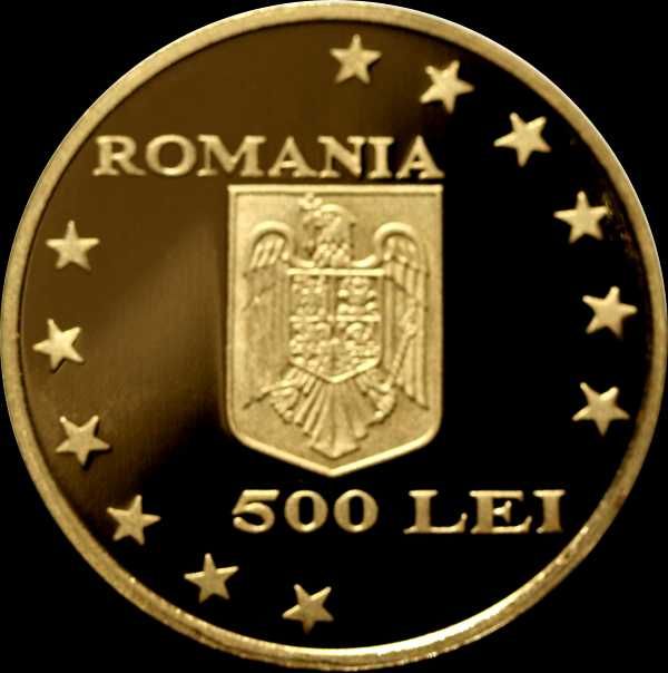 Moneda aur BNR 500 lei - Aderarea Romaniei la Uniunea Europeana
