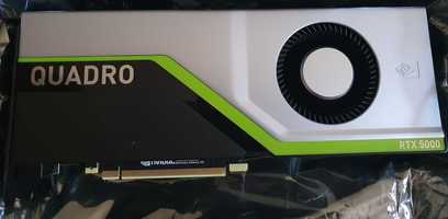 Quadro RTX 5000 16GB GDDR6 - 3072 CUDA, 384 Tensor, 48 Raytracing