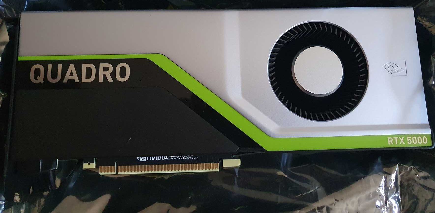 Quadro RTX 5000 16GB GDDR6 - 3072 CUDA, 384 Tensor, 48 Raytracing