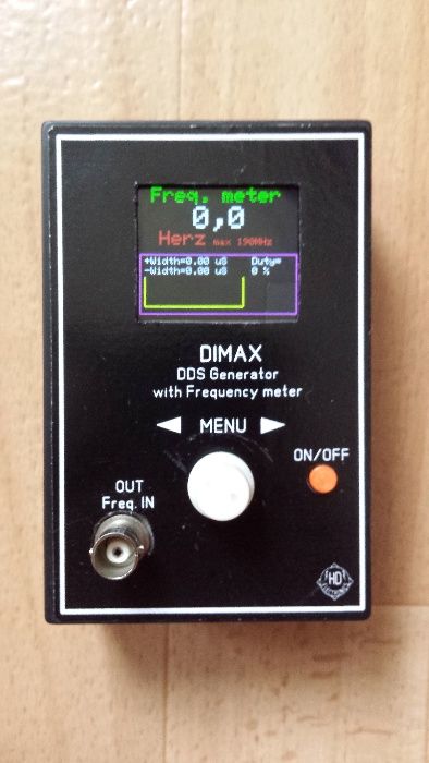 DDS честотен генератор "DIMAX" 0,1Hz-36MHz + честотомер до 160Mhz