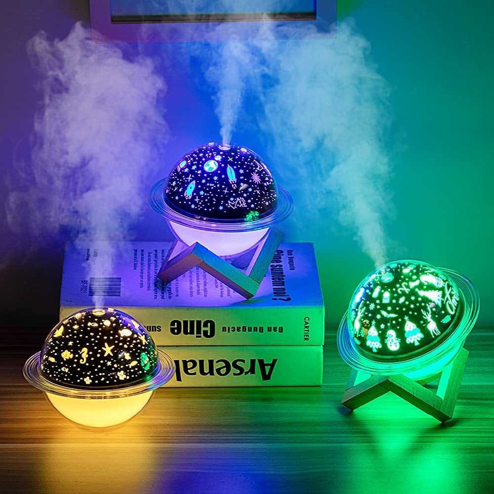 2 в 1 звезден проектор + овлажнител Galaxy Lamp Cool Humidifier 3D LED