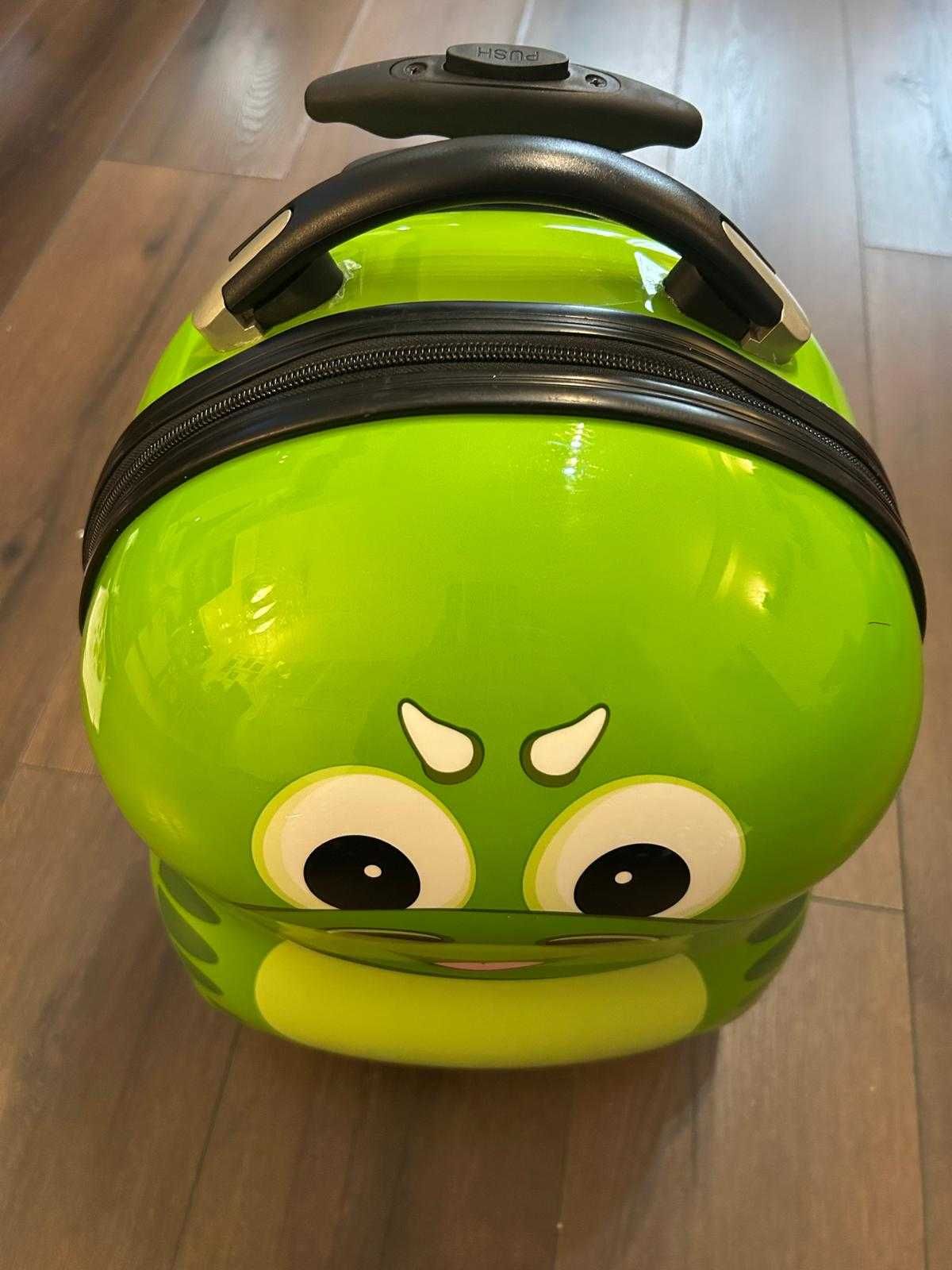 Set trolley troler + ghiozdan copii Cuties, Dinozaur