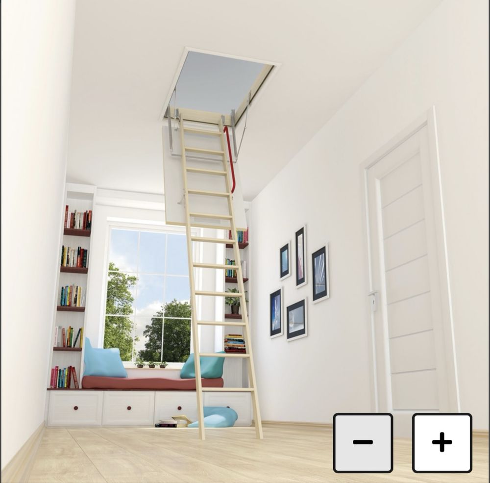 Scara mansarda/pod extensibila din lemn