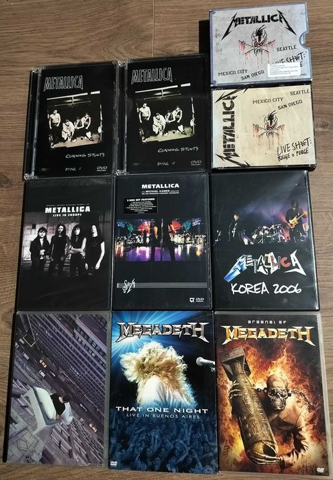 Lot Metallica / Megadeth DVD / CD Thrash Metal Live