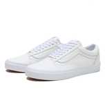 Vans 41 БЕЛИ Кожени Гуменки Кецове Обувки Мъжки 26.5 см OLD SKOOL НОВИ