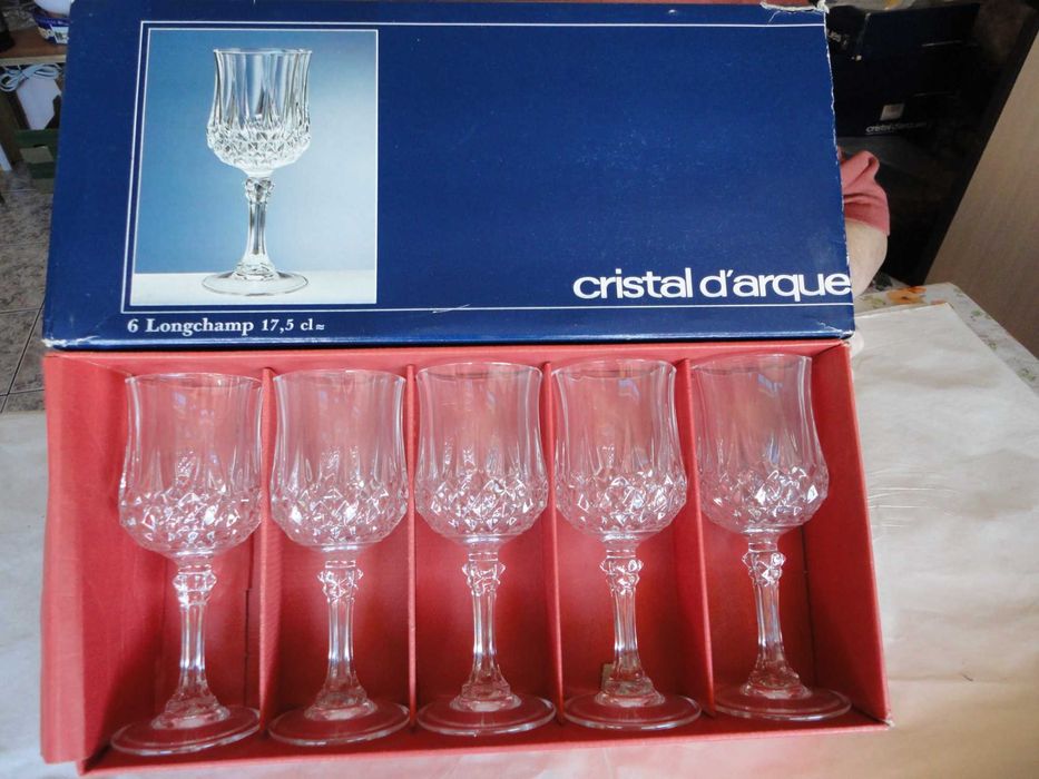 Кристални чаши разлч.видове Френски оргинал 5 компл.