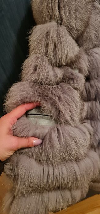 Vând blana naturala din vulpe transformer 4 în 1