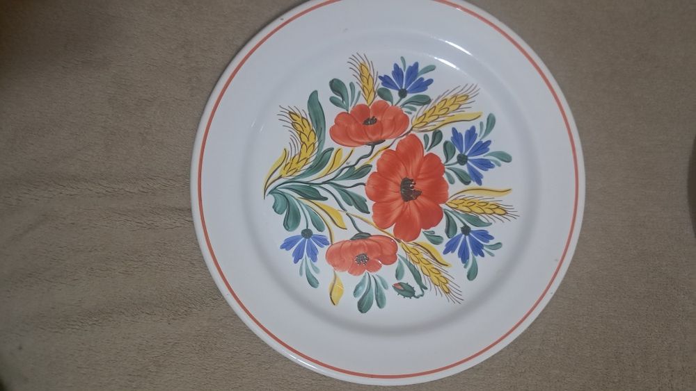 5farfurii vechi din portelan , traditionale unguresti de perete