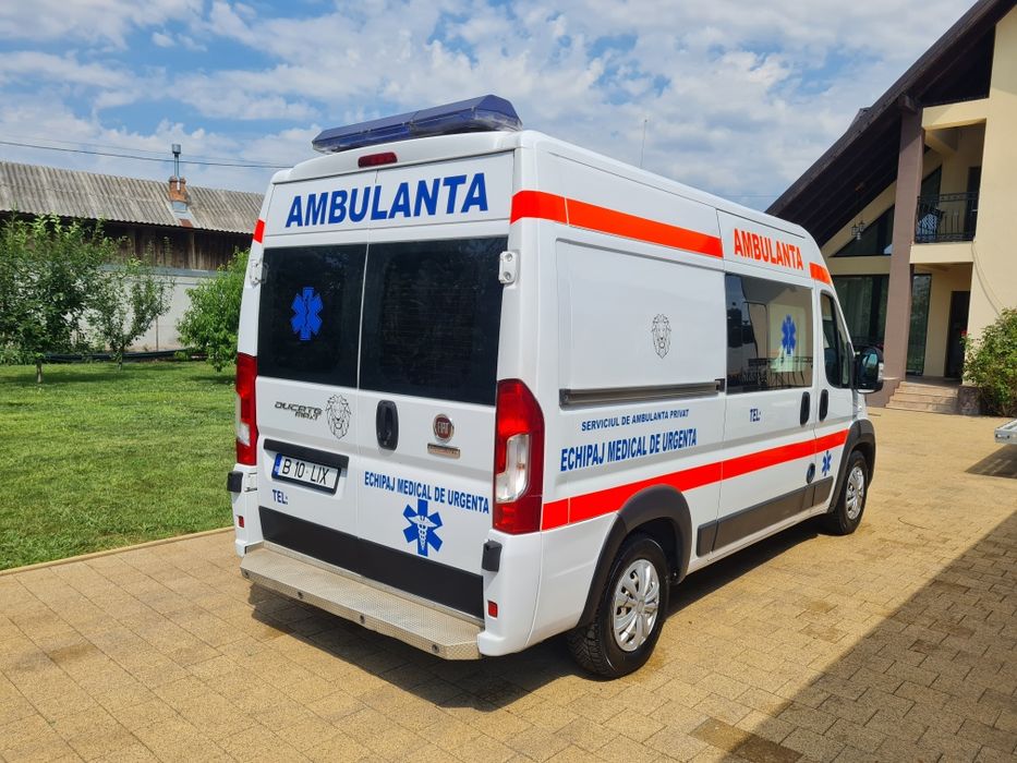 Ambulanta înmatriculată și omologata