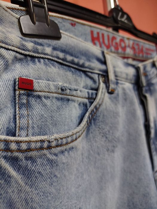 Оригинални дънки Hugo Boss W34 , W35 нови мъжки светли