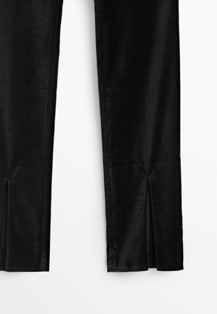 Pantaloni Massimo Dutti din catifea