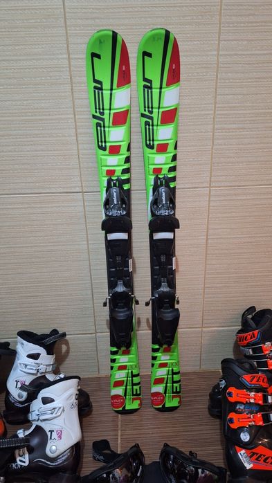 Set schiuri copii 100cm- clapari ski, casca,bete