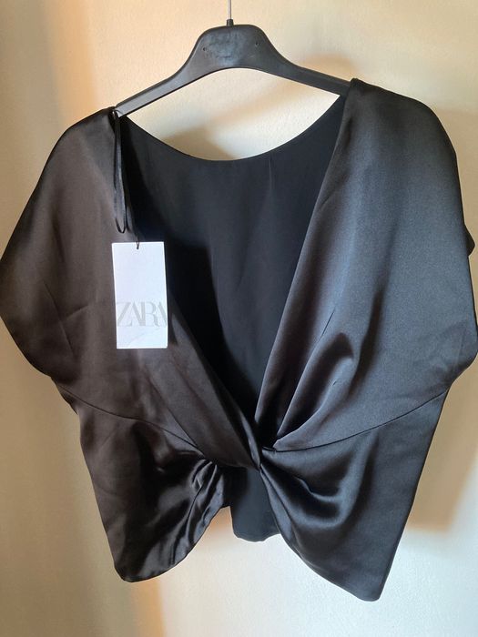 Zara черна блуза