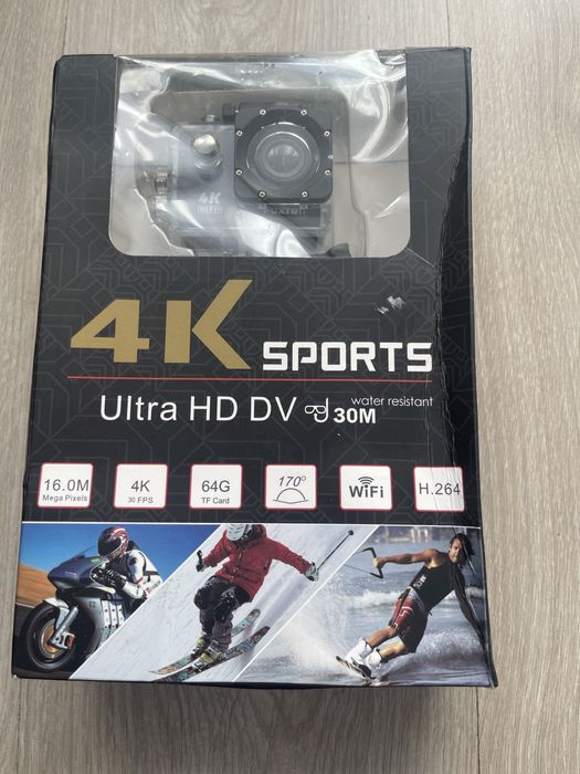 Cameră Sport 4K Ultra HD DV – Nouă, Water Resistant 30M, WiFi, 16MP