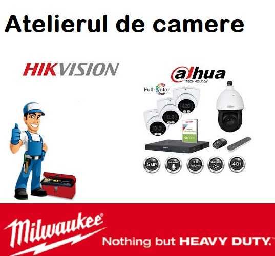 Kit 4 camere supraveghere FullHD  montaj inclus UNV