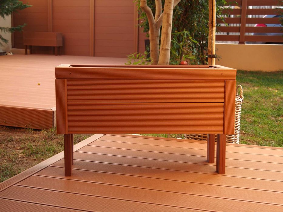 Vand jardiniera WPC 80x30 cm