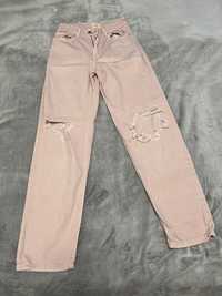 Дънки tally weijl wide leg jeans pink 34-xs