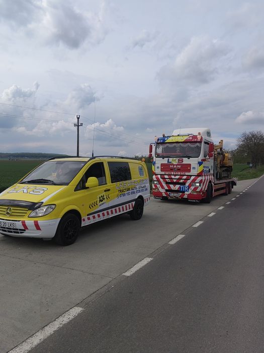 Tractări auto, Transport utilaje, Platforma auto, Asistenta rutiera