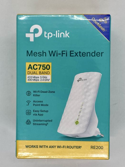 Tp link Mesh Wi-Fi Extender RE200/AC750
