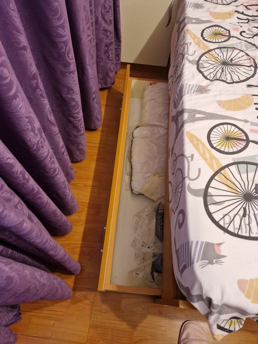 Pat dublu cu saltea relaxa 160/190