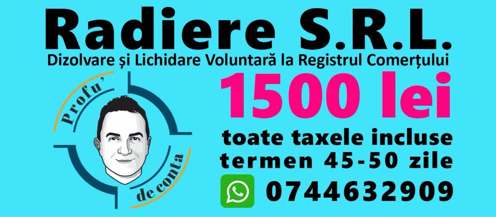 Evidente contabile SRL - PFA - ONG - cooperative