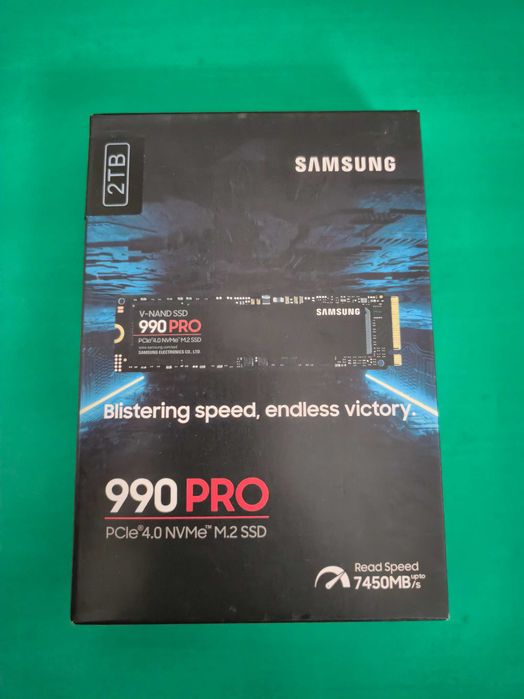 SSD 2TB SAMSUNG 990 PRO PCIe 4.0 Нов, фабрично запечатан!