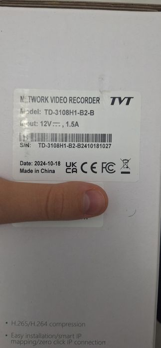 NVR TVT TD-3108H1-B2-B почти новый NVR