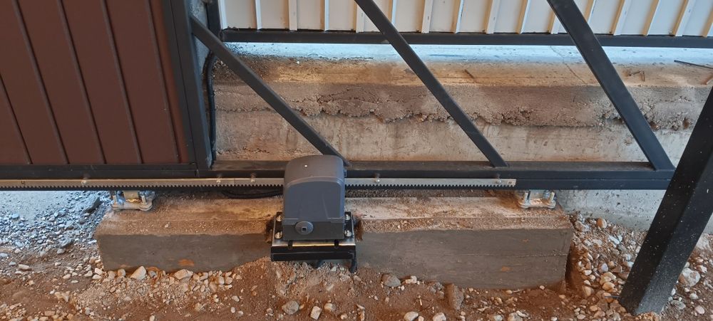 Установка автоматики на откатные ворота