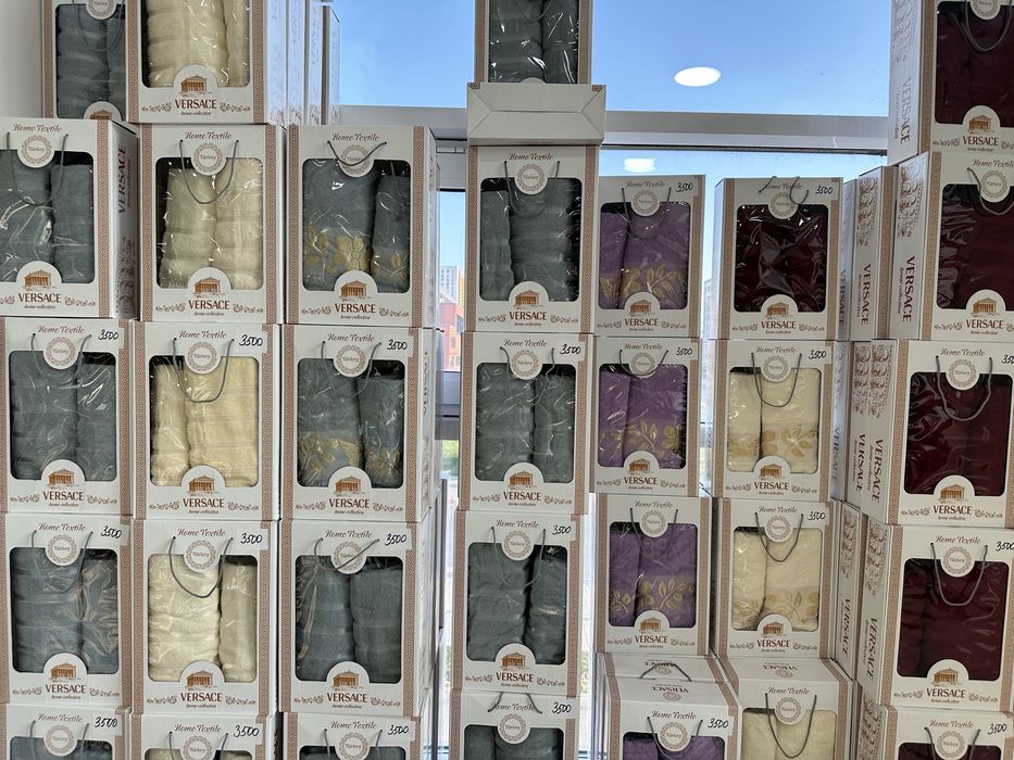 Полотенца набор банное лицевое на подарок кухонные