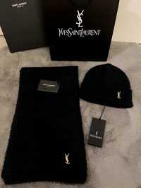 Set eșarfă & căciulă Yves Saint Laurent Paris YSL