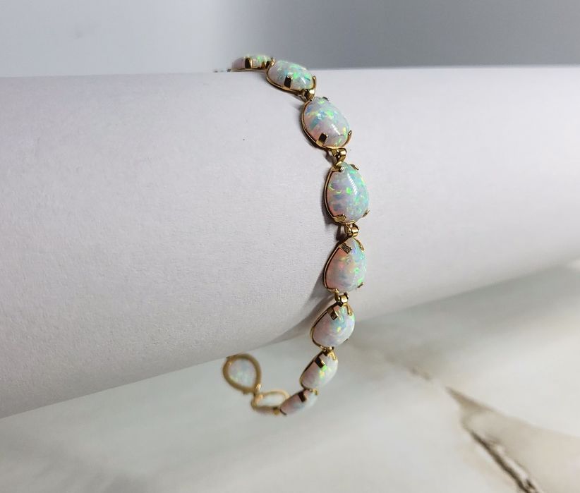 Brățară din aur de 14K cu Opal gramaj 7,02 gr