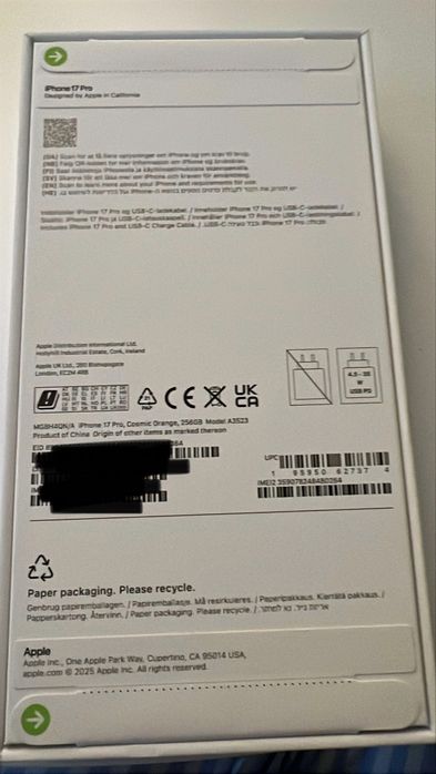 Iphone 17 Pro Orange 256