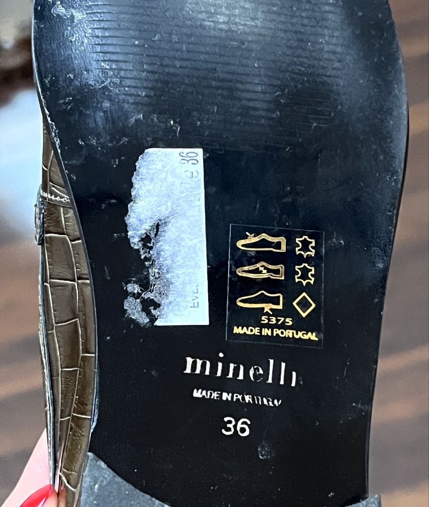 Mocasini din piele naturală, Minelli