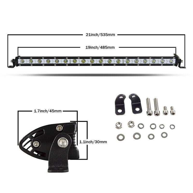 Едноредов SLIM LED BAR 50 см 90W слим лед бар