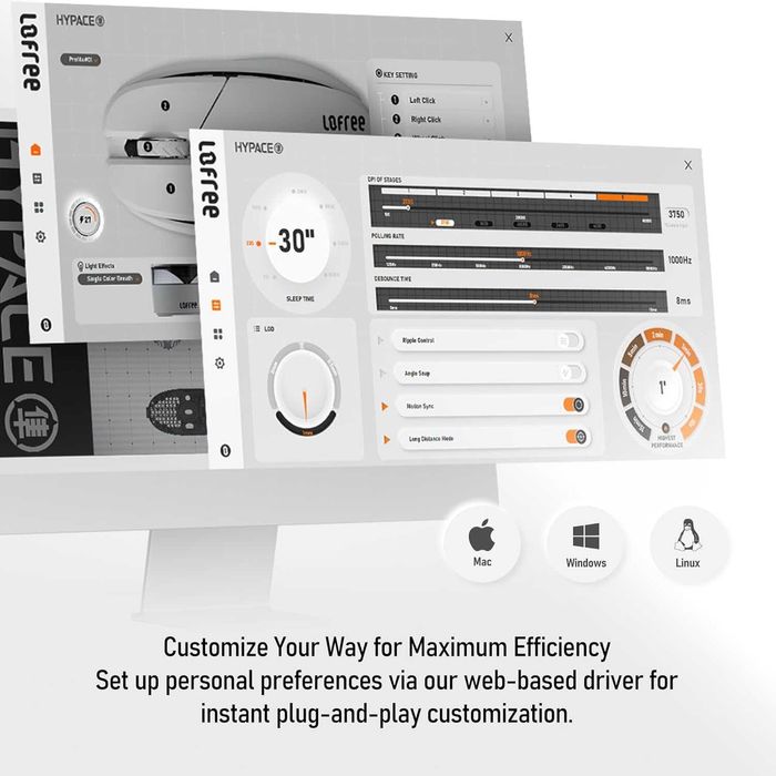 LOFREE Hypace Ultra Lightweight мишка (47g)