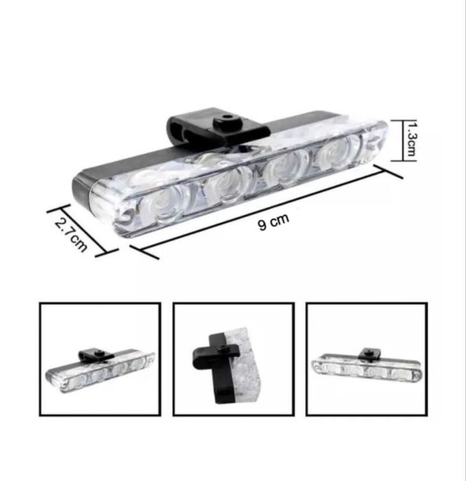 Set 8 lumini stroboscop galbene grila, telecomanda, 12V