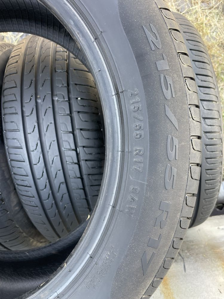 4 бр 215/55/17 Pirelli 7мм 2022г