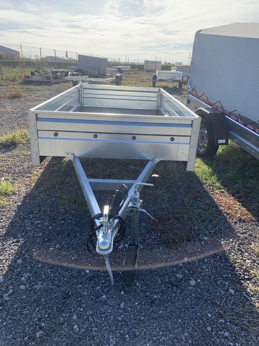 Remorca 750 kg Valahia Zefir Max 240x125x34 cm cu Sasiu Ranforsat