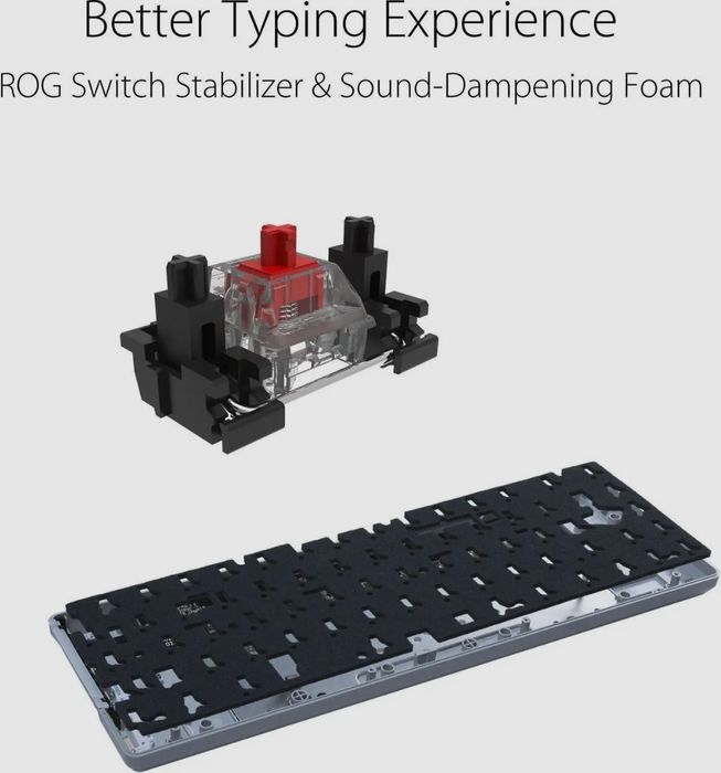 Asus ROG Falchion Ace 65% RGB, Red Linear, Black