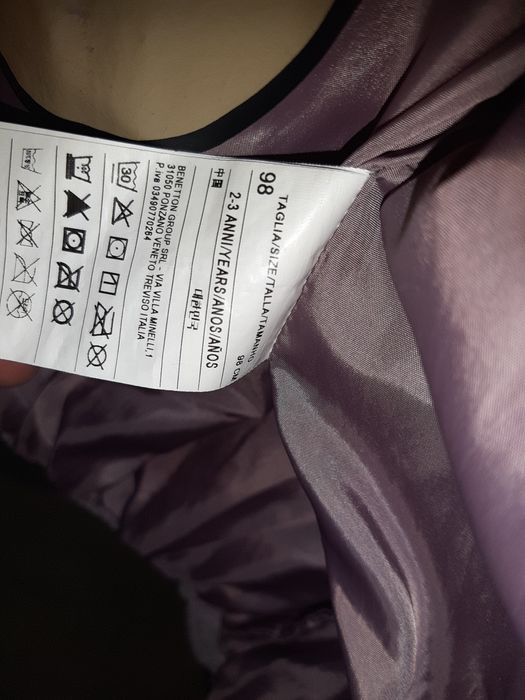 Geaca haina copii fete, United Colors of Benetton, 98 cm, 2-3 ani