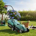 Електрическа косачка Bosch Rotak 32 - 1200W с GrassCombs, кош 31 л