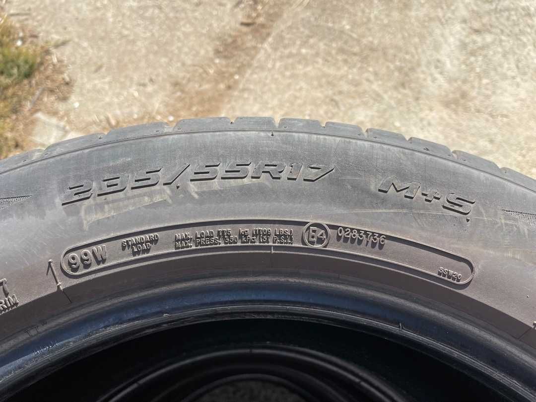 Продавам 4бр. употребявани всесезонни гуми 235/55 R17 Cooper