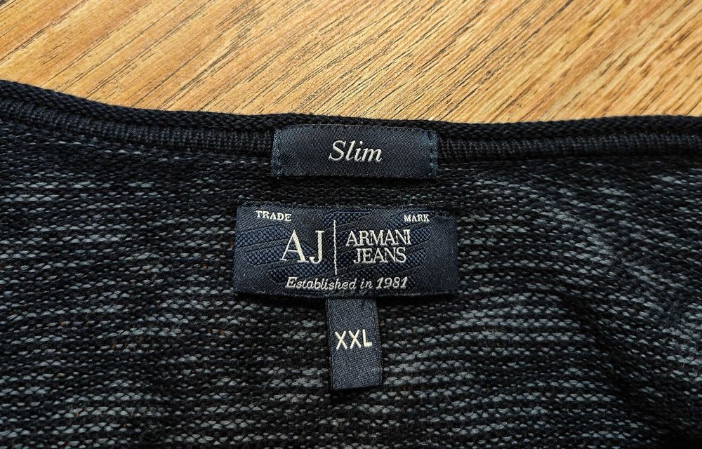 Armani Jeans Slim fit Оригинален мъжки пуловер Размер XXL / 2XL